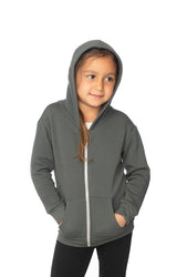 Royal Apparel 3666 Toddler Fashion Fleece Zip Hoodie - Asphalt