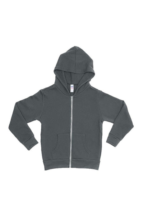Royal Apparel 3666 Toddler Fashion Fleece Zip Hoodie - Asphalt