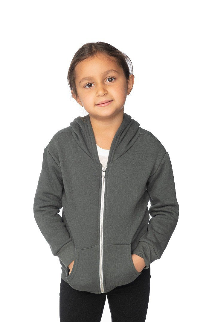 Royal Apparel 3666 Toddler Fashion Fleece Zip Hoodie - Asphalt