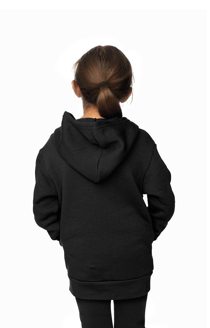 Royal Apparel 3666 Toddler Fashion Fleece Zip Hoodie - Black