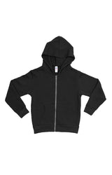 Royal Apparel 3666 Toddler Fashion Fleece Zip Hoodie - Black