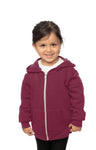 Royal Apparel 3666 Toddler Fashion Fleece Zip Hoodie - Burgundy