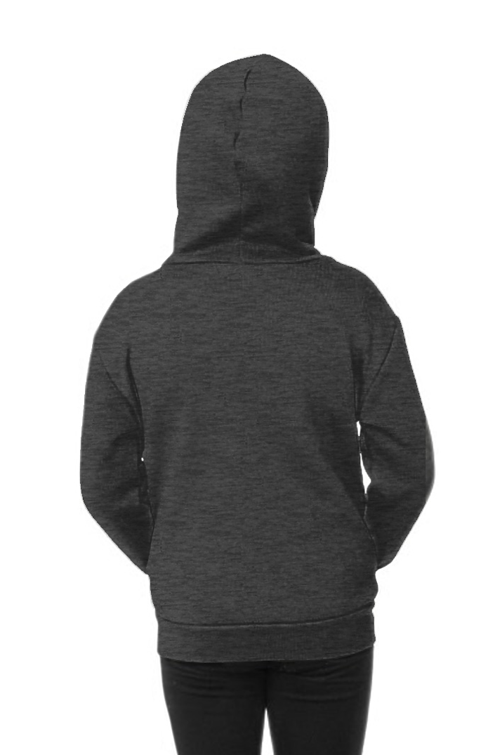 Royal Apparel 3666 Toddler Fashion Fleece Zip Hoodie - Heather Smoke