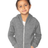 Royal Apparel 3666 Toddler Fashion Fleece Zip Hoodie - Heather Grey