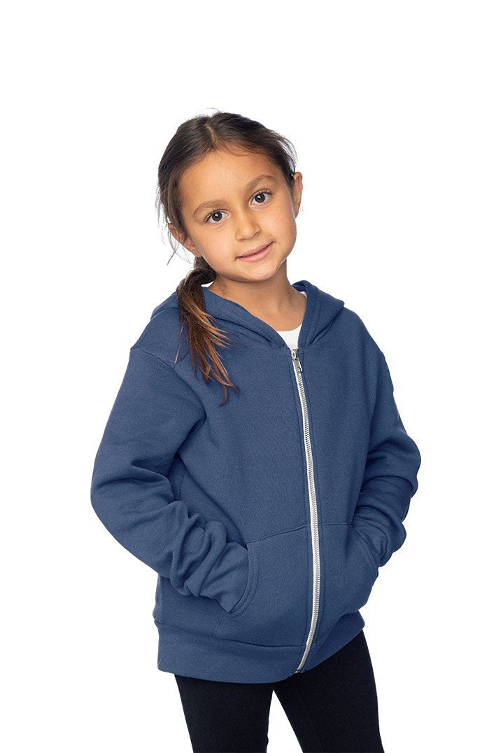 Royal Apparel 3666 Toddler Fashion Fleece Zip Hoodie - Navy
