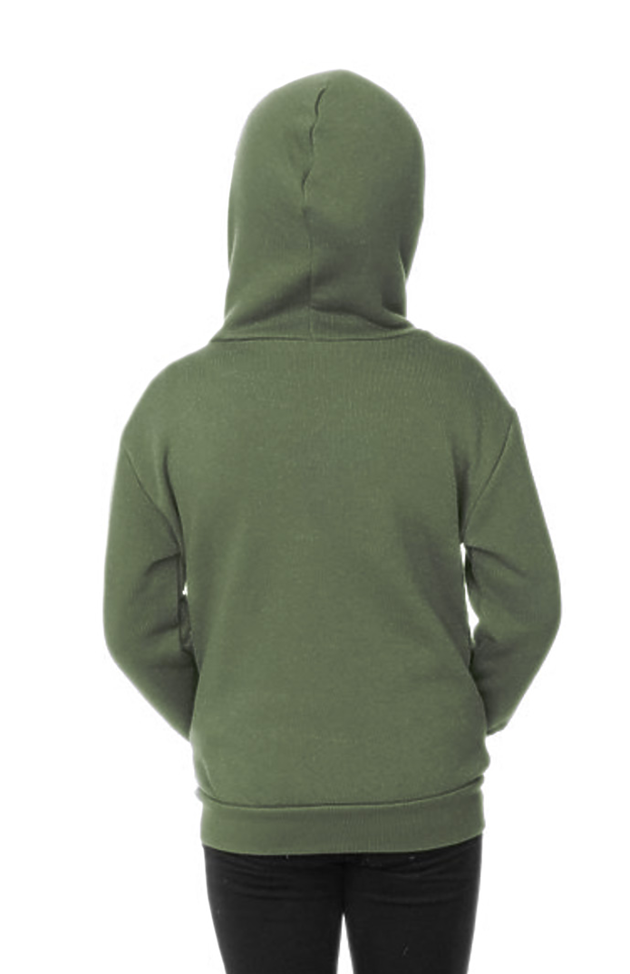 Royal Apparel 3666 Toddler Fashion Fleece Zip Hoodie - Olive Drab