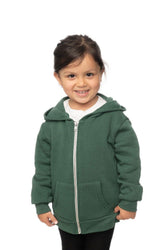 Royal Apparel 3666 Toddler Fashion Fleece Zip Hoodie - 50/50 Pine