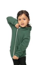 Royal Apparel 3666 Toddler Fashion Fleece Zip Hoodie - 50/50 Pine