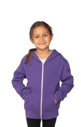 Royal Apparel 3666 Toddler Fashion Fleece Zip Hoodie - Purple