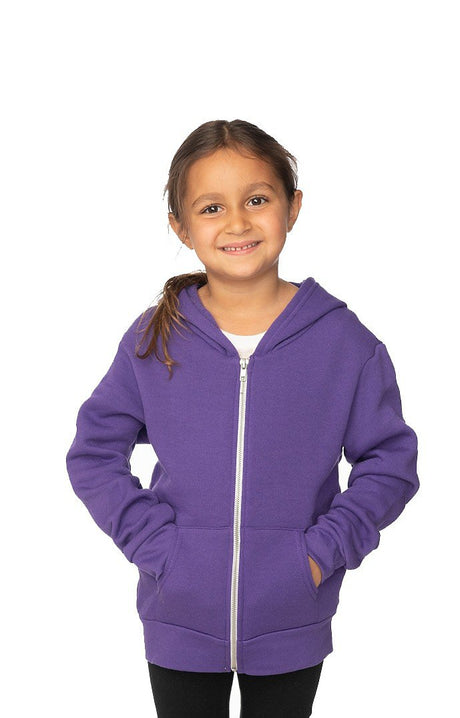 Royal Apparel 3666 Toddler Fashion Fleece Zip Hoodie - Purple