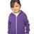 Royal Apparel 3666 Toddler Fashion Fleece Zip Hoodie - Purple
