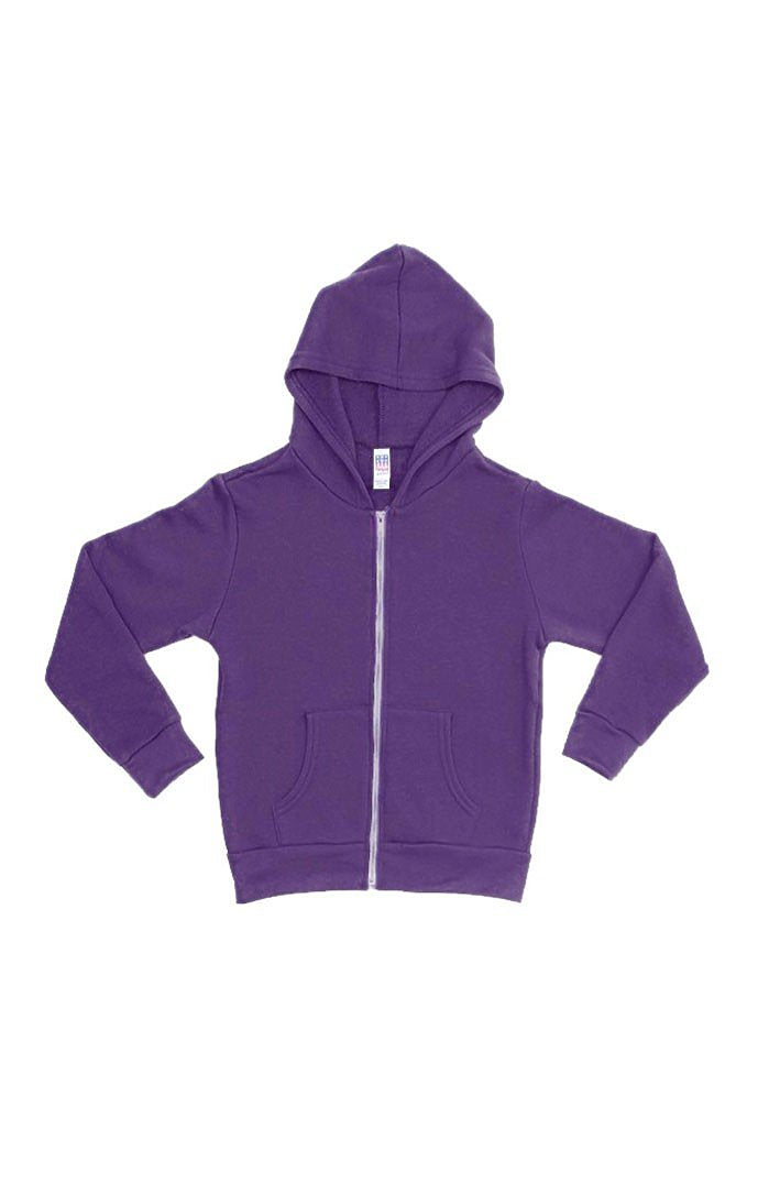 Royal Apparel 3666 Toddler Fashion Fleece Zip Hoodie - Purple