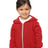 Royal Apparel 3666 Toddler Fashion Fleece Zip Hoodie - Red