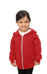 Royal Apparel 3666 Toddler Fashion Fleece Zip Hoodie - Red