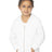Royal Apparel 3666 Toddler Fashion Fleece Zip Hoodie - White