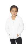 Royal Apparel 3666 Toddler Fashion Fleece Zip Hoodie - White