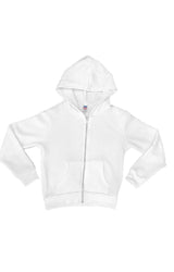 Royal Apparel 3666 Toddler Fashion Fleece Zip Hoodie - White