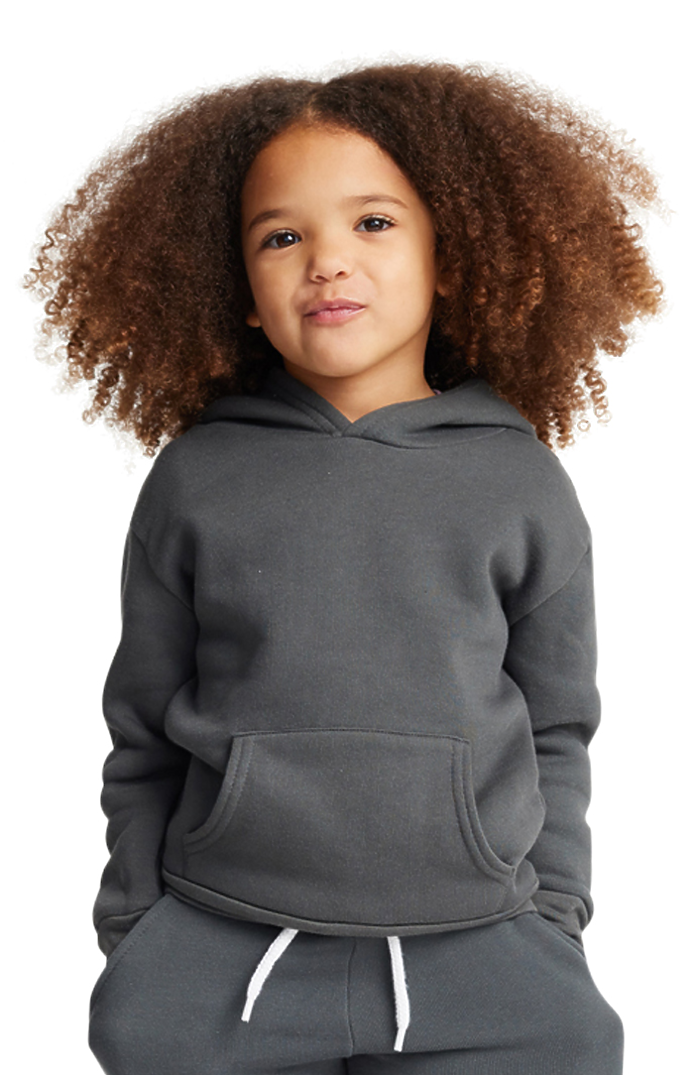 Royal Apparel 3669 Toddler Fashion Fleece Pullover Hoodie - Asphalt