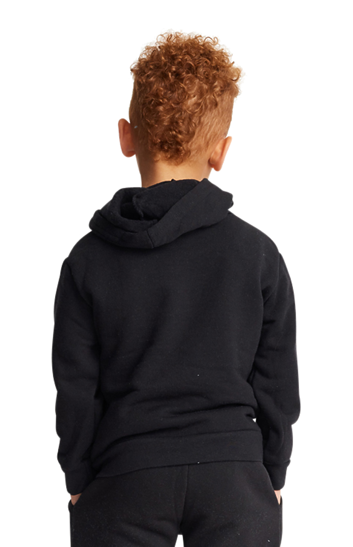 Royal Apparel 3669 Toddler Fashion Fleece Pullover Hoodie - Black