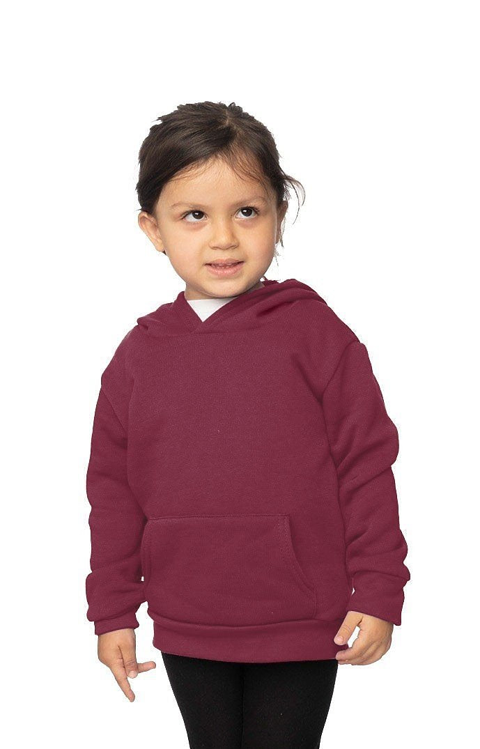 Royal Apparel 3669 Toddler Fashion Fleece Pullover Hoodie - Burgundy