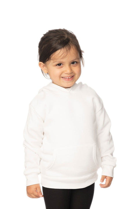 Royal Apparel 3669 Toddler Fashion Fleece Pullover Hoodie - White
