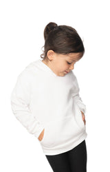 Royal Apparel 3669 Toddler Fashion Fleece Pullover Hoodie - White