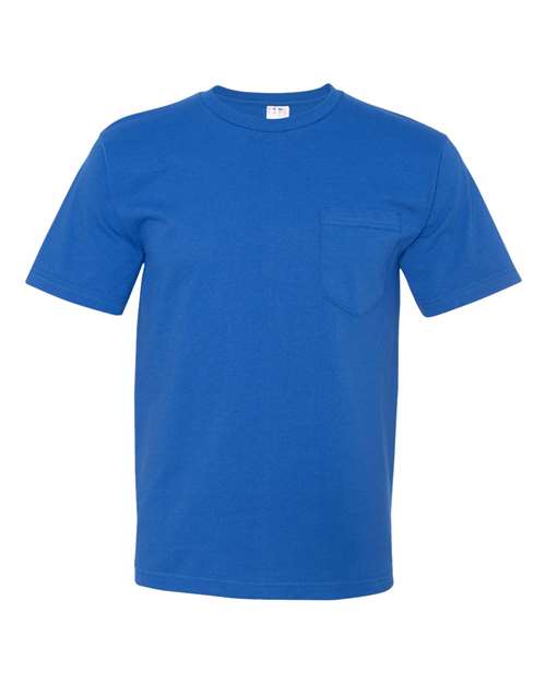 Bayside USA-Made Midweight Pocket T-Shirt - Bayside 5070 Bayside Royal S