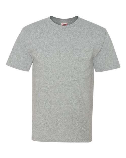 Bayside USA-Made Midweight Pocket T-Shirt - Bayside 5070 Bayside Dark Ash S