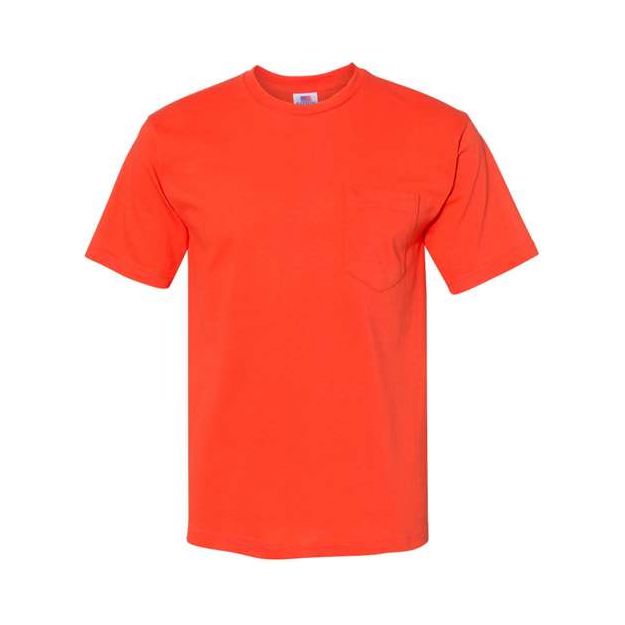 Bayside USA-Made Midweight Pocket T-Shirt - Bayside 5070 Bayside