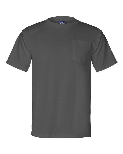 Bayside Union-Made Pocket T-Shirt - Bayside 3015 Bayside Charcoal S