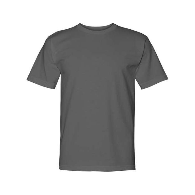 Bayside Unisex USA-Made Midweight T-Shirt - Charcoal - Bayside 5040 Bayside Charcoal S