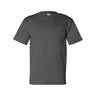 Bayside Unisex USA-Made Pocket T-Shirt - Charcoal - Bayside 7100 Bayside Charcoal S