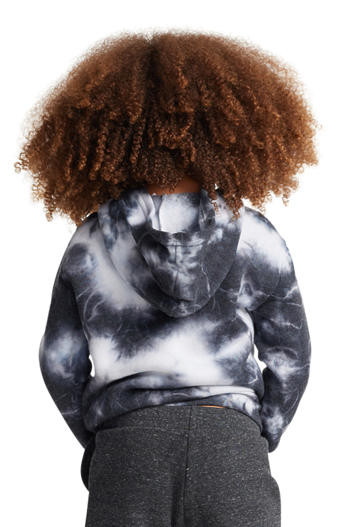 Royal Apparel 3699CTD Toddler Fleece Cloud Tie Dye Pullover Hoodie - Phantom