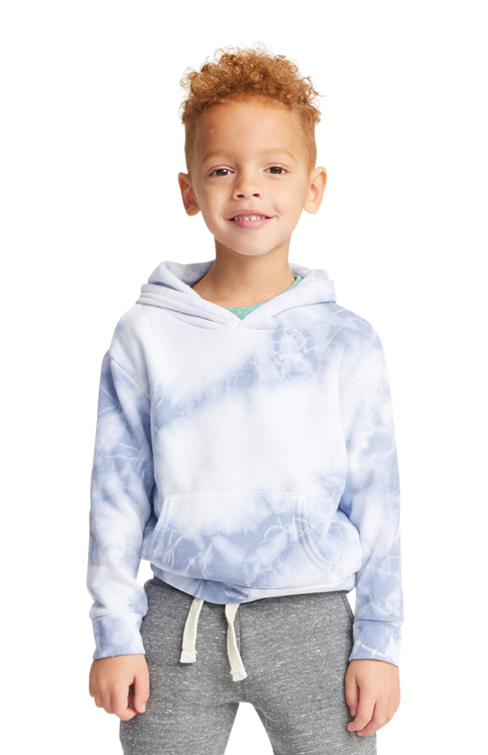 Royal Apparel 3699CTD Toddler Fleece Cloud Tie Dye Pullover Hoodie - Infinity