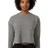 Royal Apparel 37002 Women's eco Triblend Fleece Crop - Eco Tri Grey