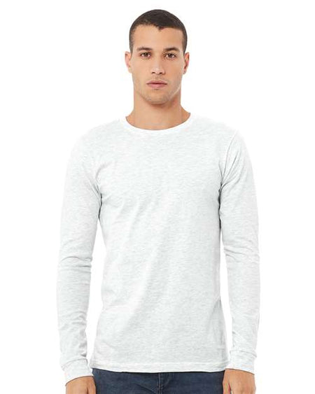 BELLA + CANVAS Jersey Long Sleeve Tee - Ash - BELLA + CANVAS 3501 BELLA + CANVAS Ash XS