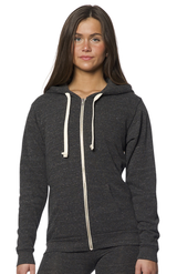 Royal Apparel 37050 Unisex eco Triblend Fleece Full Zip Hoodie - Eco Tri Charcoal