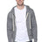 Royal Apparel 37050 Unisex eco Triblend Fleece Full Zip Hoodie - Eco Tri Grey