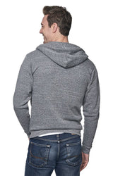 Royal Apparel 37050 Unisex eco Triblend Fleece Full Zip Hoodie - Eco Tri Grey