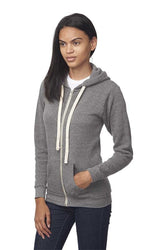 Royal Apparel 37050 Unisex eco Triblend Fleece Full Zip Hoodie - Eco Tri Grey