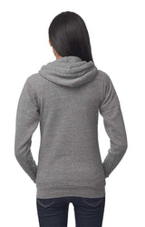 Royal Apparel 37050 Unisex eco Triblend Fleece Full Zip Hoodie - Eco Tri Grey