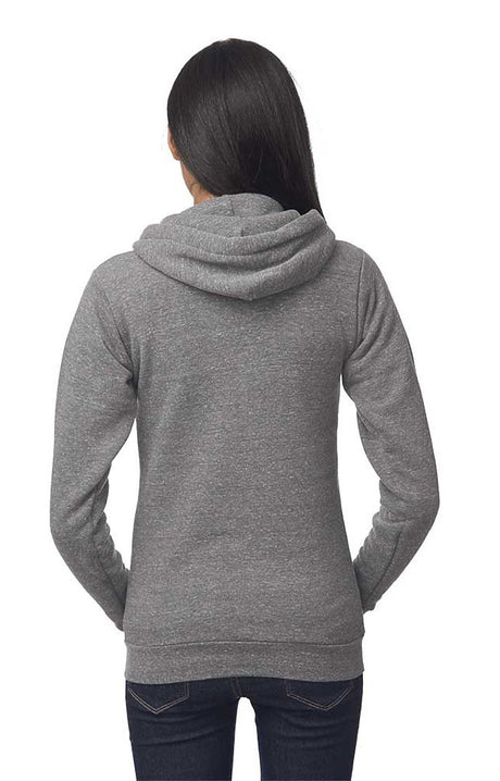 Royal Apparel 37050 Unisex eco Triblend Fleece Full Zip Hoodie - Eco Tri Grey