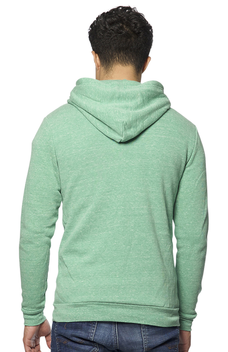 Royal Apparel 37050 Unisex eco Triblend Fleece Full Zip Hoodie - Eco Tri Kelly