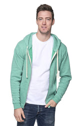 Royal Apparel 37050 Unisex eco Triblend Fleece Full Zip Hoodie - Eco Tri Kelly