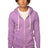 Royal Apparel 37050 Unisex eco Triblend Fleece Full Zip Hoodie - Eco Tri Purple