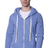Royal Apparel 37050 Unisex eco Triblend Fleece Full Zip Hoodie - Eco Tri Royal