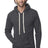 Royal Apparel 37055 Unisex eco Triblend Fleece Pullover Hoodie - Eco Tri Charcoal