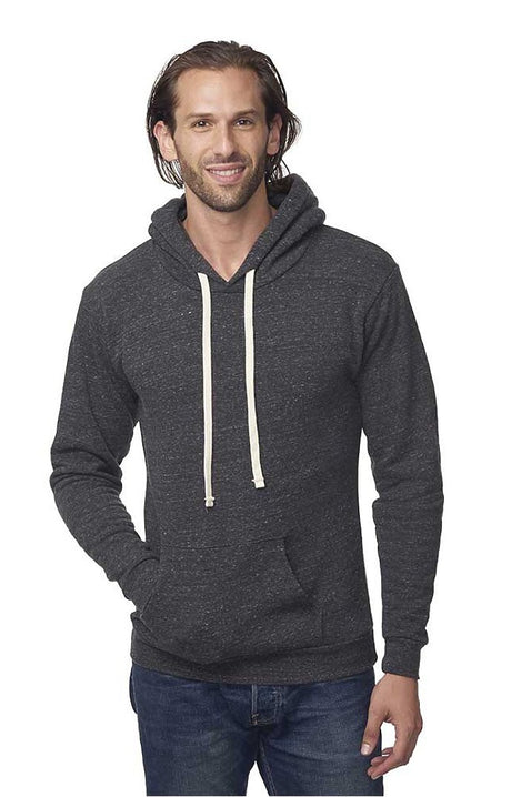 Royal Apparel 37055 Unisex eco Triblend Fleece Pullover Hoodie - Eco Tri Charcoal