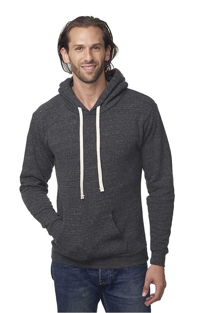 Royal Apparel 37055 Unisex eco Triblend Fleece Pullover Hoodie - Eco Tri Charcoal