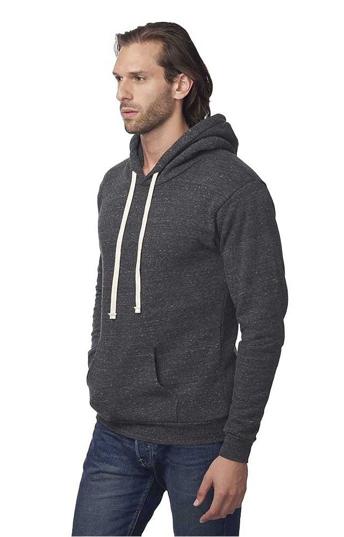 Royal Apparel 37055 Unisex eco Triblend Fleece Pullover Hoodie - Eco Tri Charcoal